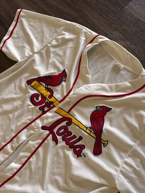 St. Louis Cardinals MLB Baseball Jersey XL White Red Team Apparel Uniform